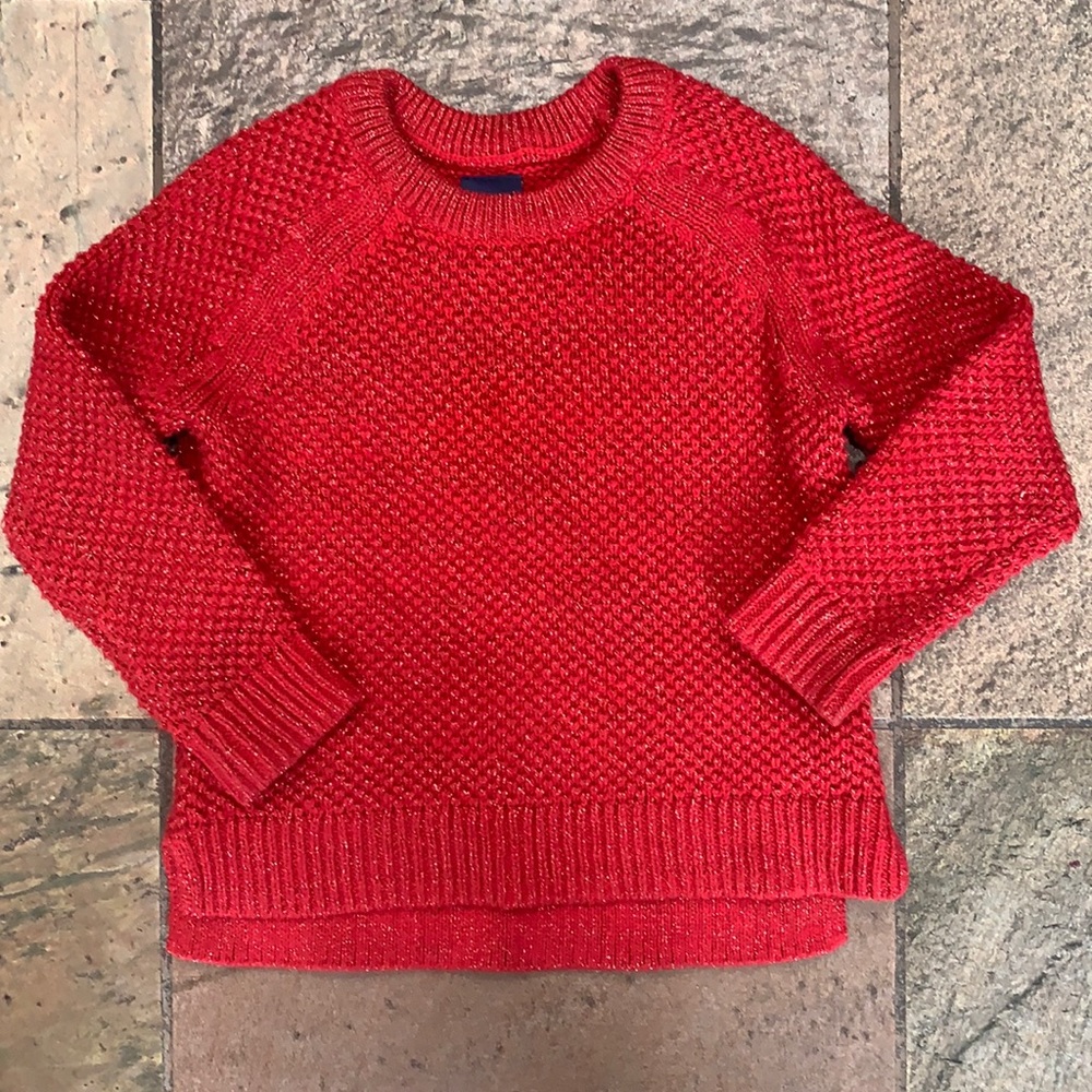 Baby Gap sparkly red tunic sweater size 2 years - WORN ONCE